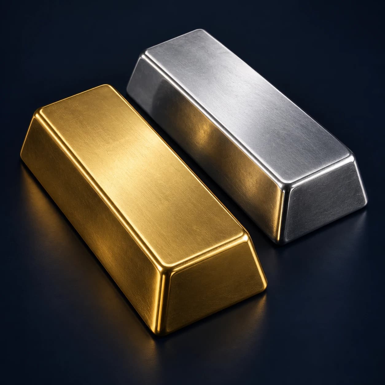 Illustrative gold and silver bullion